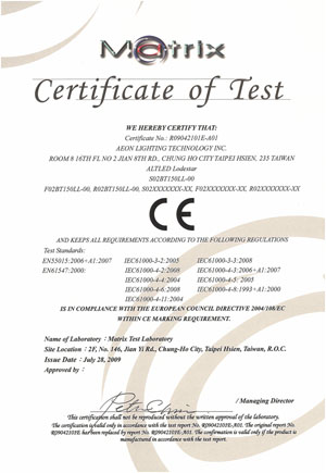 CE certificate